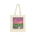 Downtown San Angelo, Texas Illustration on Cotton Canvas Tote Bag