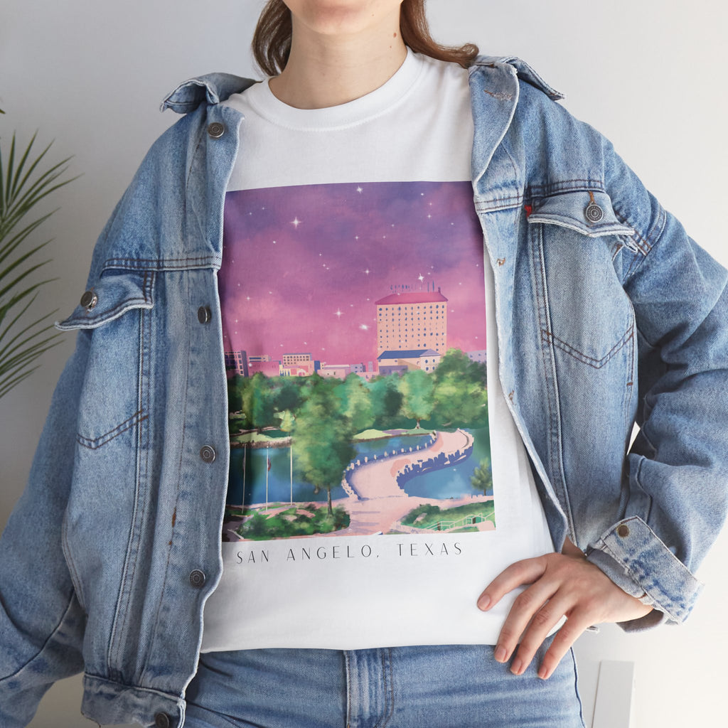 Downtown San Angelo, Texas Hand-Drawn T-Shirt